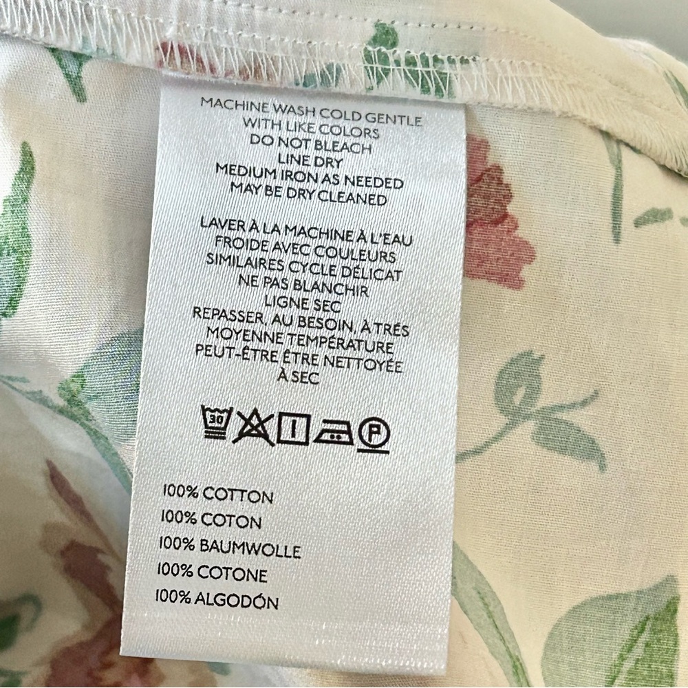 Anthropologie Somerset Puff Sleeve Dress Size XS Pink Rose Floral Maxi Tiered - Picture 7 of 7